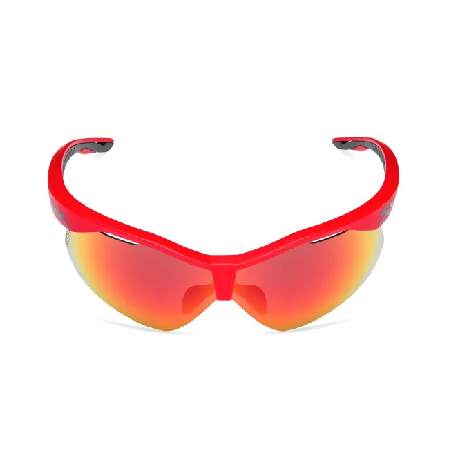 Spiuk - ochelari soare sport Ventix K, 2 lentile de schimb Nittix transparent si rosu oglinda - rama rosie neagra
