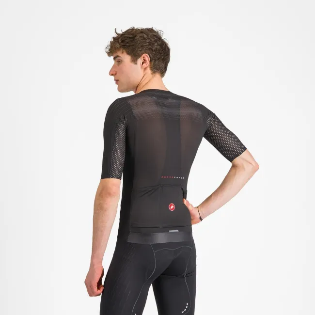 Castelli - tricou ciclism maneca scurta race fit - Aero Race 8S Jersey - 18-36 gr C - negru
