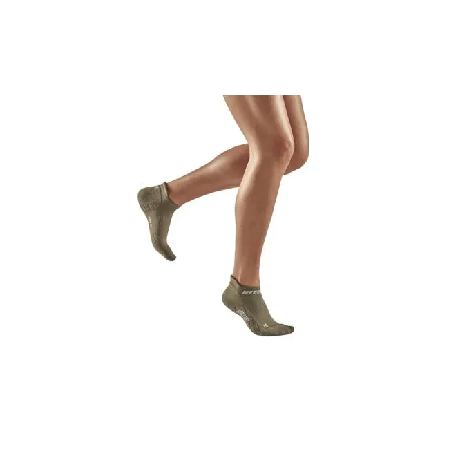 CEP - sosete compresie sub glezna - the run socks no show v4 - olive