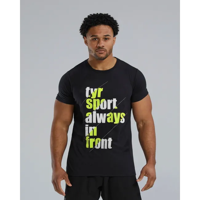 TYR - tricou casual - Graphic Tee - negru I lime