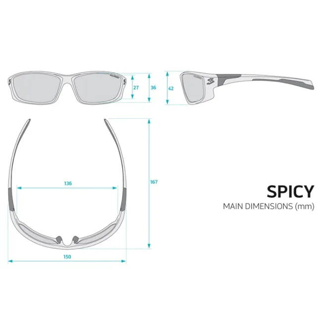 Spiuk - ochelari soare sport fotocromatici Spicy, lentile Lumiris II, negru fumuriu - rama neagra mata