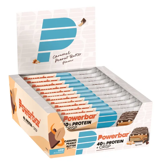 Powerbar - baton proteic activitate sportiva Protein+ 40% - aroma Caramel si unt de arahide - 40g