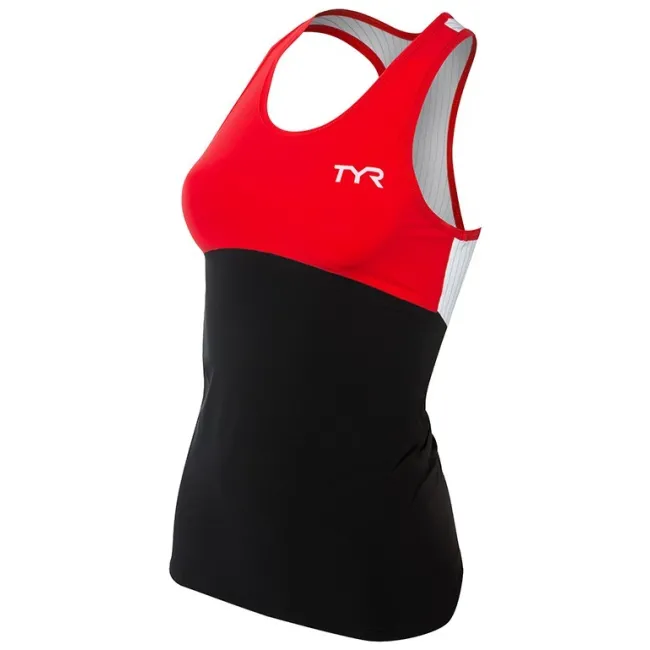 TYR - Maiou Triathlon pentru femei - negru rosu