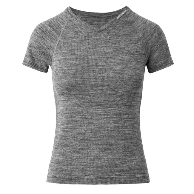 Specialized - tricou ciclism maneca scurta pentru femei Seamless Base Layer SS - gri melanj