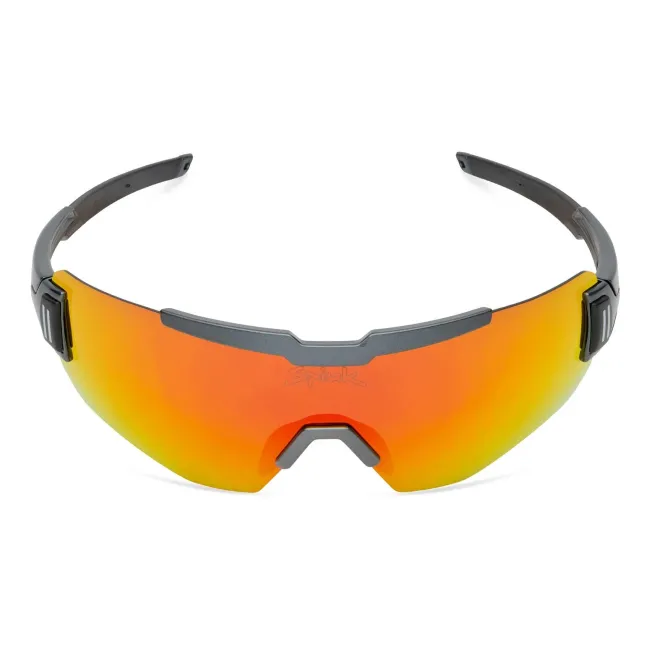 Spiuk - ochelari soare sport - Profit - rama gri cu negru - lentila oglinda rosie cat. 3 + lentila transparenta