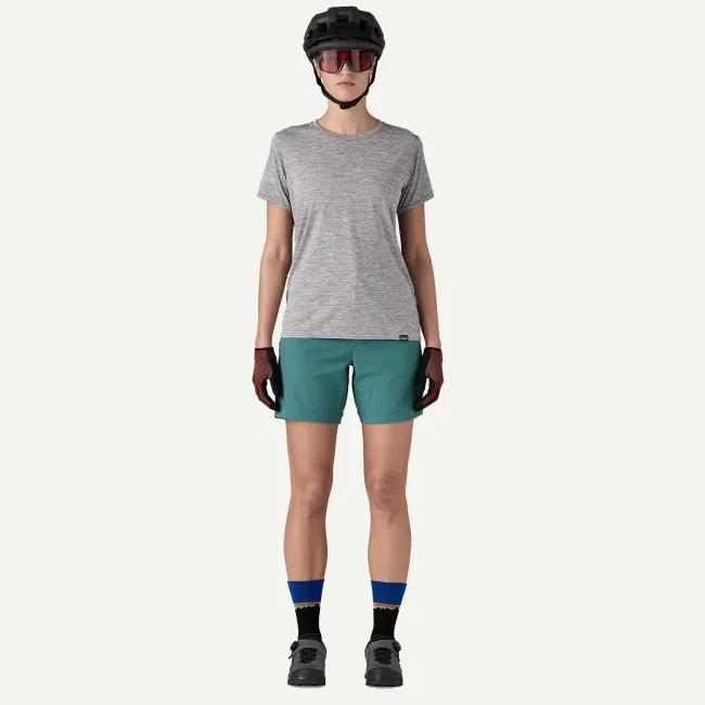 Patagonia - sort - W Landfarer Bike Shorts Wetland Blue - Albastru