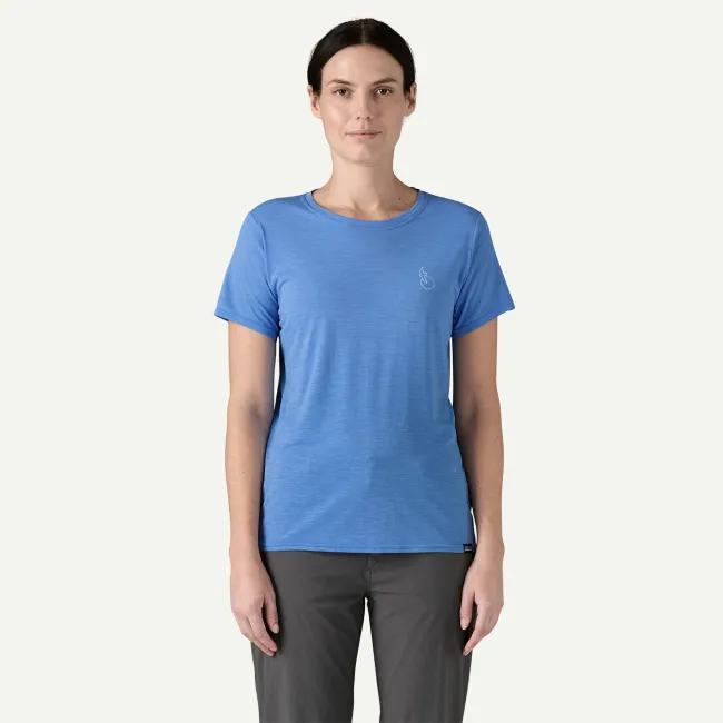 Patagonia - tricou - W Capilene Cool Daily Graphic Waters - Albastru deschis