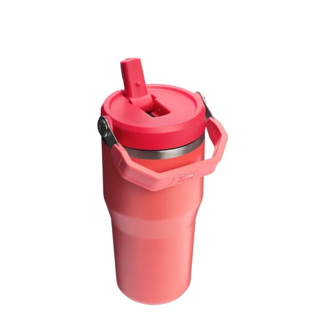 Stanley - termos tip sticla cu pai - IceFlow™ Flip Straw Tumbler - 0.6L - corai