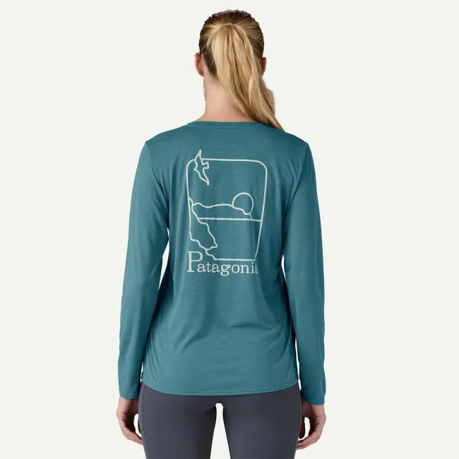 Patagonia - bluza - W Capilene Cool Daily Graphic Waters - Albastru