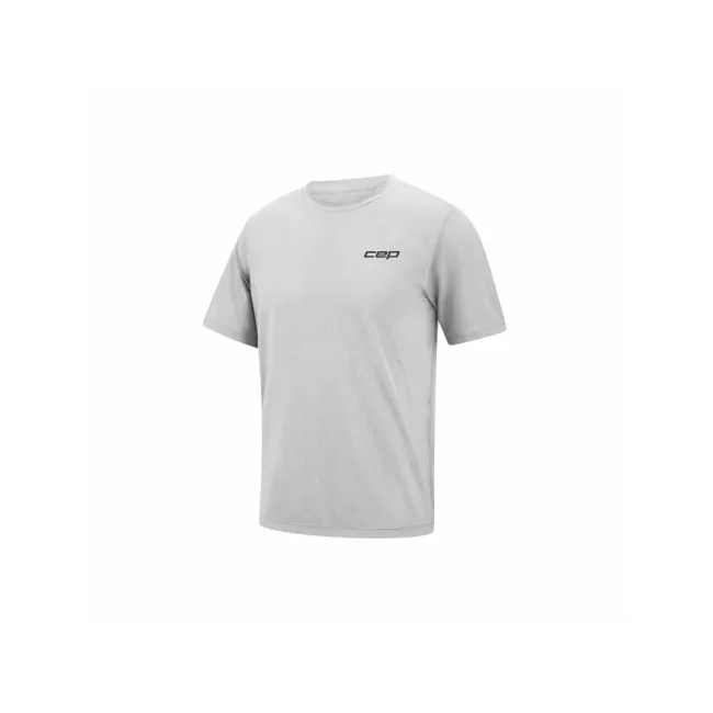 CEP - tricou tehnic - run shirt short sleeve - light grey