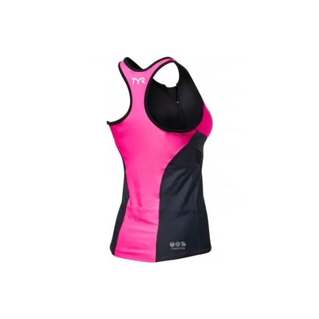 TYR - maiou triatlon - Tri Tank Comp W - gri roz