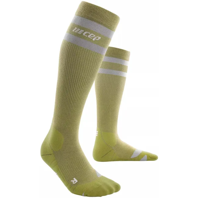CEP - sosete compresie inalte - hiking 80`s socks tall W - olive | grey