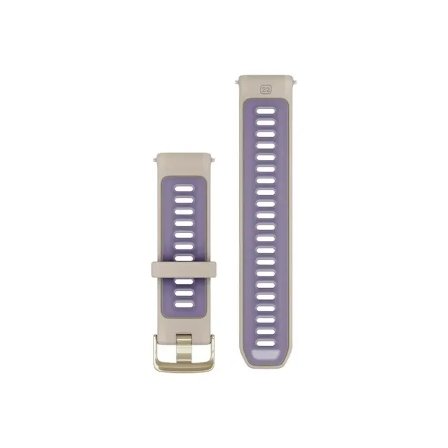 Garmin - curea silicon Forerunner - Quick Release 22 - French Grey I Indigo transparent cu Componente Soft Gold