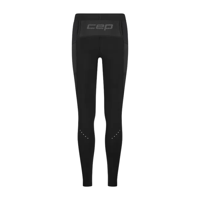 CEP - colanti compresie lungi de alergare barbati - Pro Run Tights Cargo - black