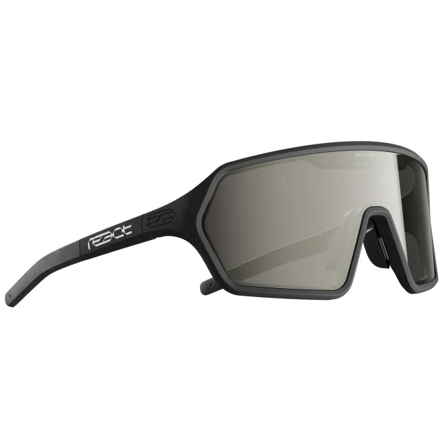 Ochelari de soare electro fotocromatici React Swiss REV ONYX - lentila gri si rama neagra - masura M