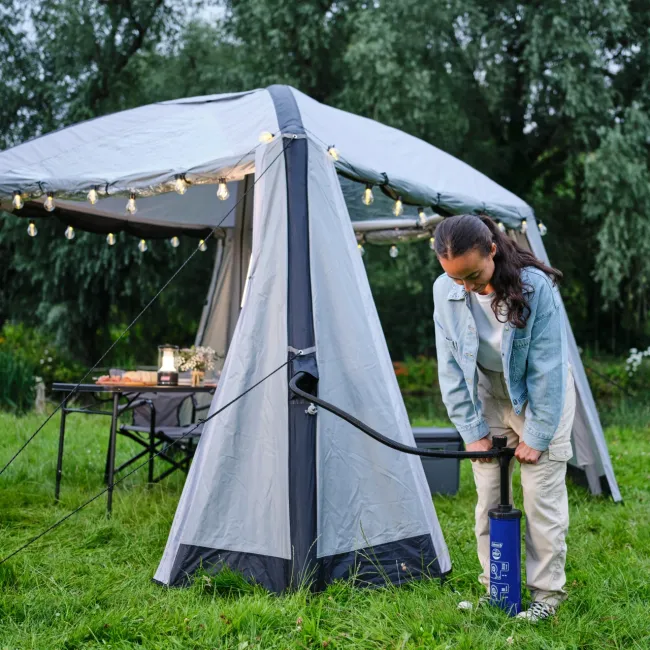 Pavilion Coleman FastPitch Air M adapost anti-insecte protectie UV impermeabil pereti inclusi ferestre mari structura gonflabila