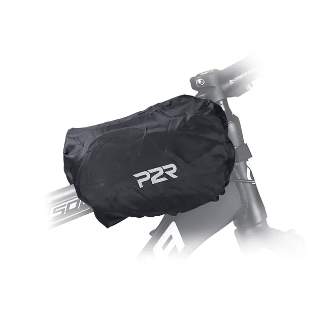 Borseta Cadru Bicicleta P2R TWINNER, cu husa telefon, Negru