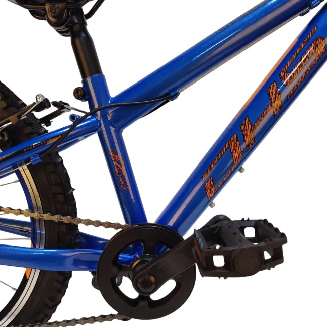 Bicicleta Copii DHS Sonic - 20 Inch, Albastru-Portocaliu