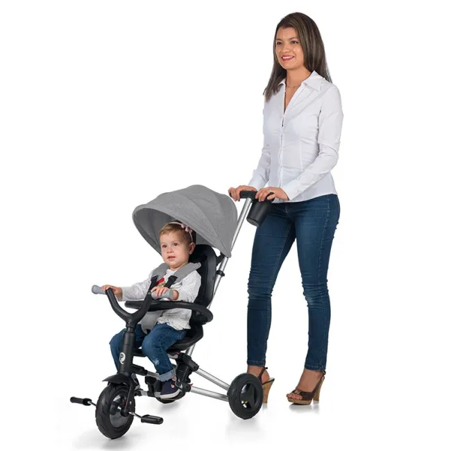 Tricicleta Copii Ultrapliabila QPlay Nova Air - Gri
