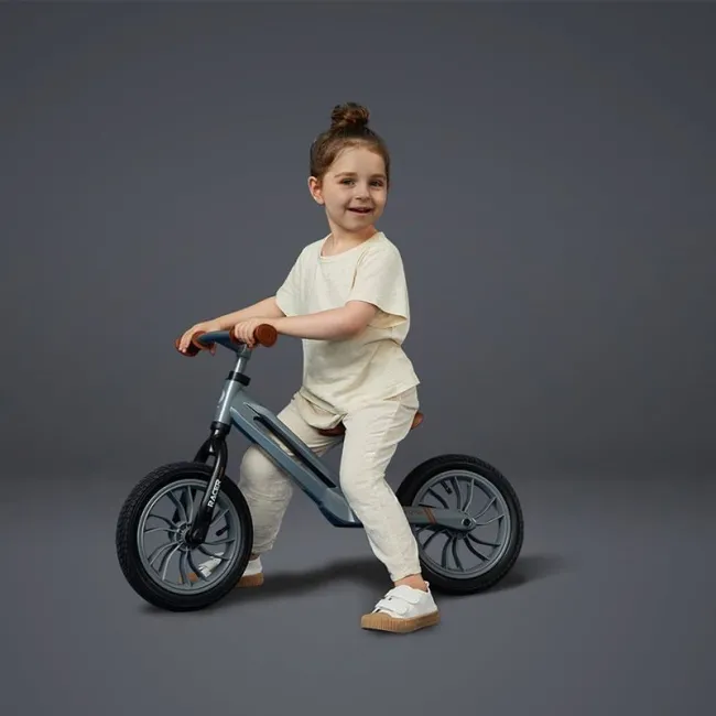 Bicicleta Copii QPlay Racer - 12 Inch, Gri