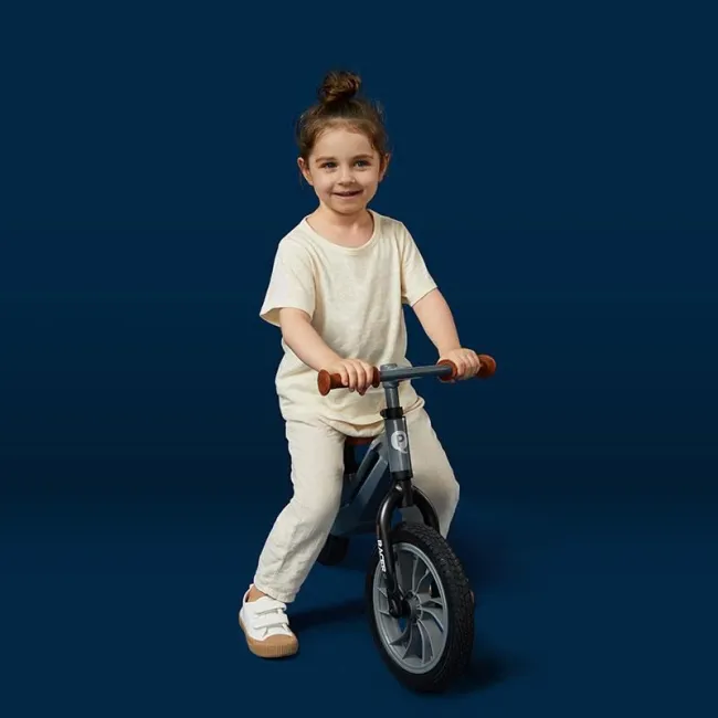 Bicicleta Copii QPlay Racer - 12 Inch, Gri