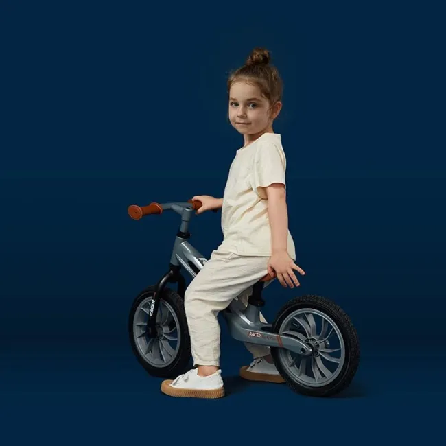 Bicicleta Copii QPlay Racer - 12 Inch, Negru