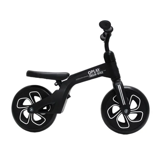 Bicicleta Copii QPlay Tech - 10 Inch, Negru