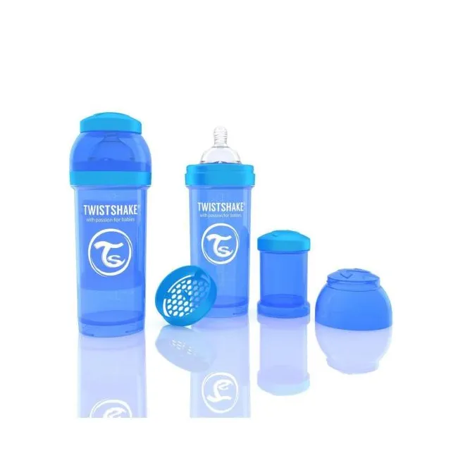 Biberon Anticolici Twistshake 260 Ml - Albastru