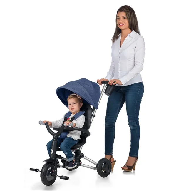 Tricicleta Ultrapliabila QPlay Nova Rubber - Albastru