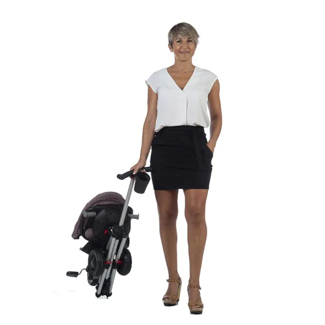 Tricicleta Ultrapliabila QPlay Nova Rubber - Negru