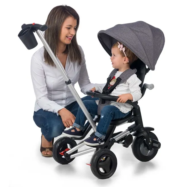 Tricicleta Ultrapliabila QPlay Nova Rubber - Negru