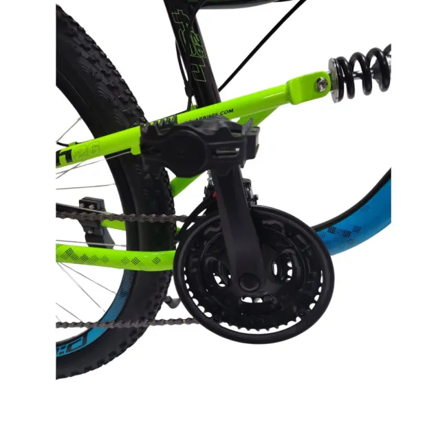Bicicleta Full suspension DHS Polar Flash - 26 Inch, Negru