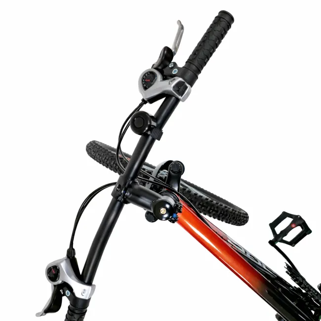 Bicicleta Copii Dhs Terrana 2423, model 2026 - 24 Inch, Rosu-Negru