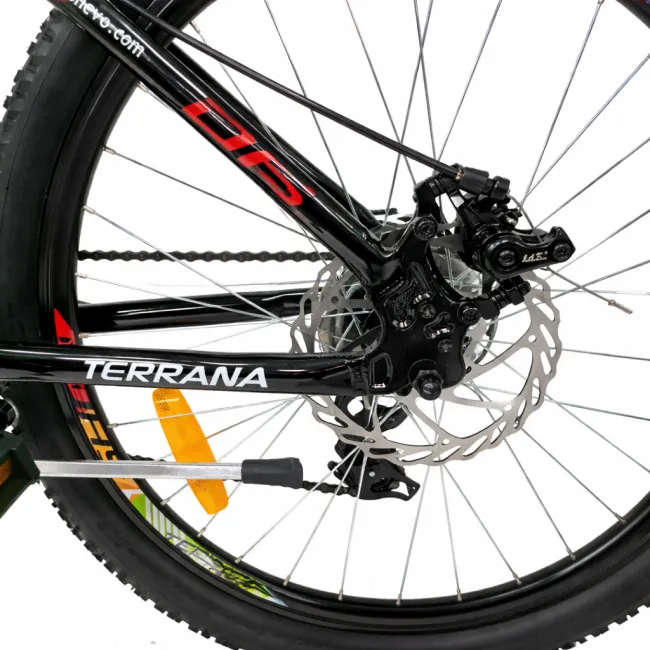 Bicicleta Copii Dhs Terrana 2423, model 2026 - 24 Inch, Rosu-Negru