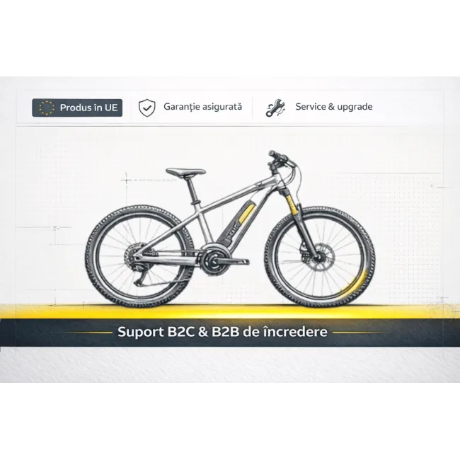 Bicicleta electrica MTB DHS 52432 - 29 inch, L, Negru