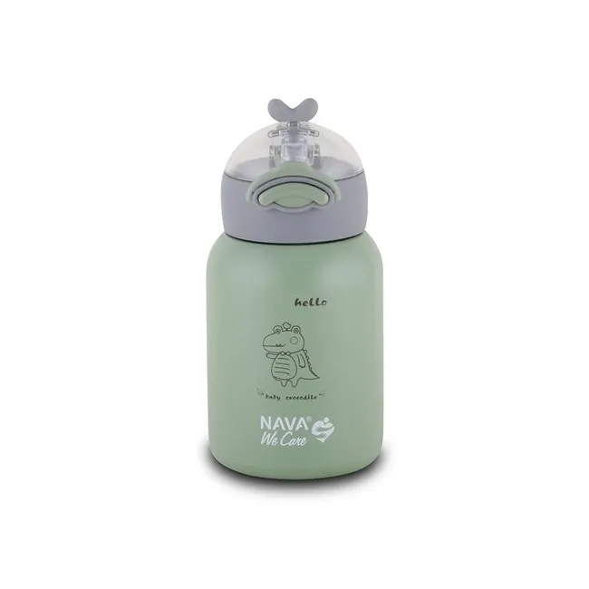 Sticla termoizolanta Nava We care 350ml verde