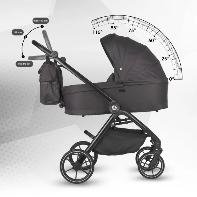 Carucior modular 2in1 Coccolle Serry Jet black