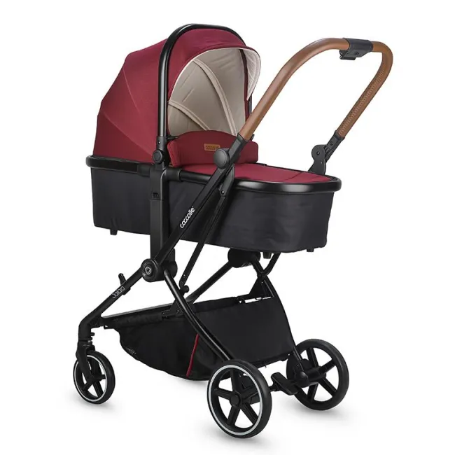 Carucior modular 3in1 Coccolle Saliara Cabernet+ Scoica auto iSize Coccolle Knox Black