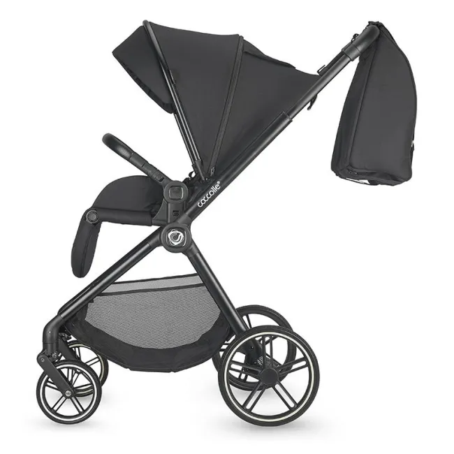 Carucior modular 4in1 Coccolle Lissia Anthracite cu Scoica auto iSize Coccolle Knox Black si Baza isofix iSize Coccolle Knox