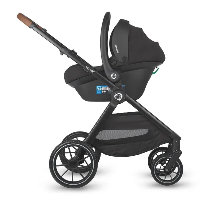 Sistem modular 3in1 Coccolle Aspen Jet Black + Scoica auto iSize Coccolle Knox Black