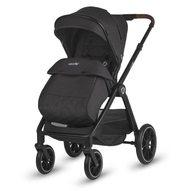 Sistem modular 3in1 Coccolle Aspen Jet Black + Scoica auto iSize Coccolle Knox Black