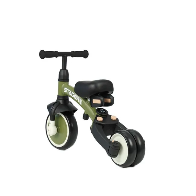 Tricicleta evolutiva pliabila Qplay STAGER Verde