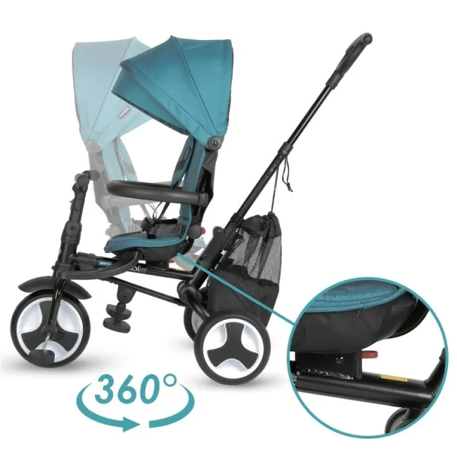 Tricicleta ultrapliabila Coccolle Spectra plus Atlantic Blue