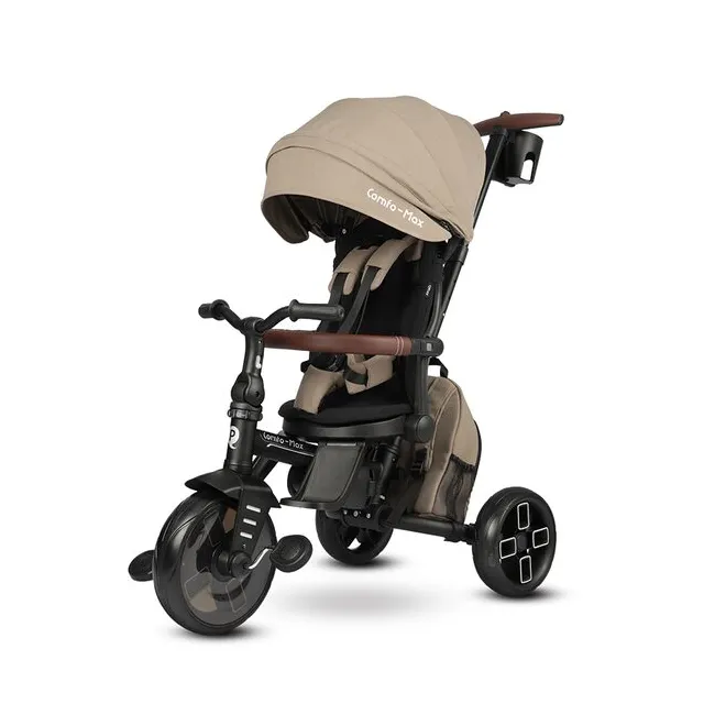 Tricicleta ultrapliabila Qplay Comfo Max Bej inchis