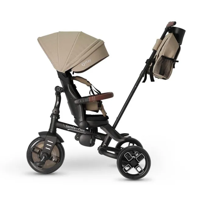 Tricicleta ultrapliabila Qplay Comfo Max Bej inchis