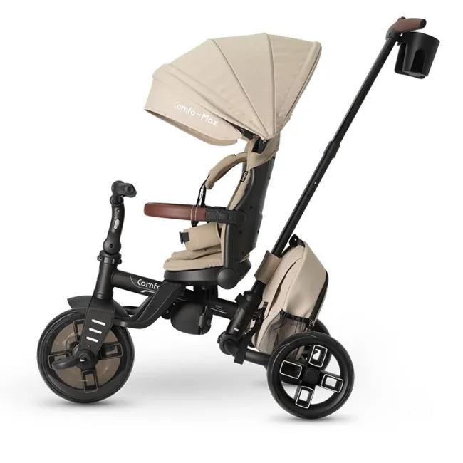 Tricicleta ultrapliabila Qplay Comfo Max Bej