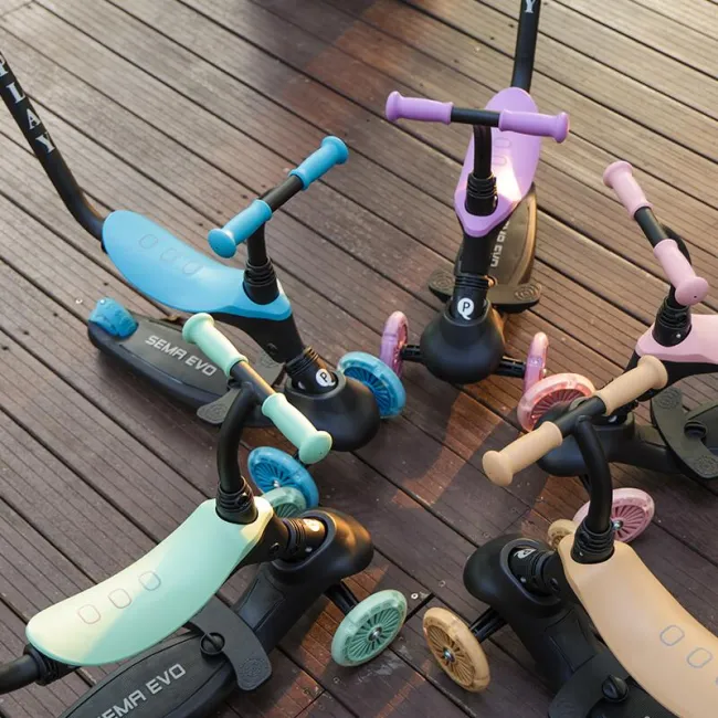 Trotineta multifunctionala 5in1 Qplay Sema EVO Albastru