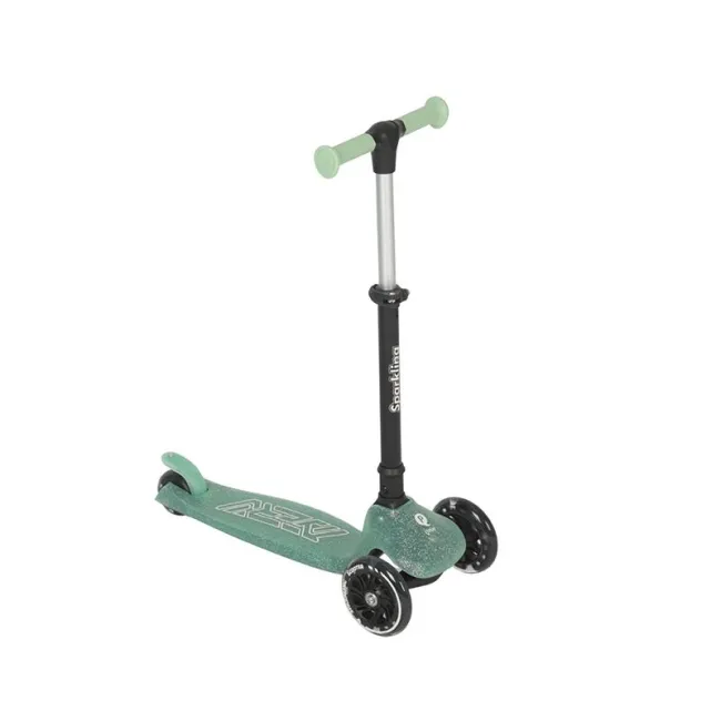 Trotineta pliabila Qplay Sparkling, Verde