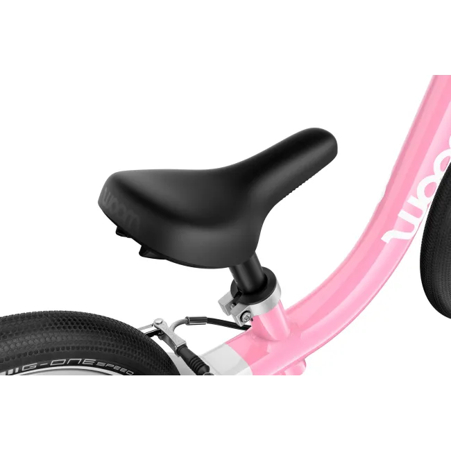 Bicicleta copii Woom GO 1 cu roti 12" powder pink