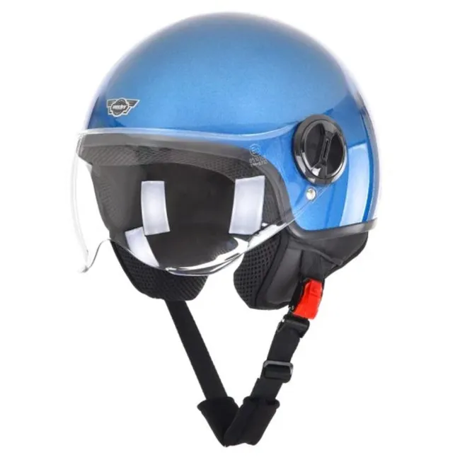 HECHT52631M - Casca M scuter albastru rotund